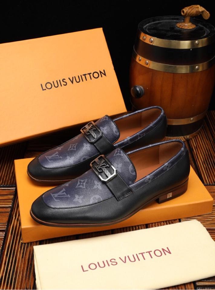 LV Louis Vuitton Men's Business Leather Shoes