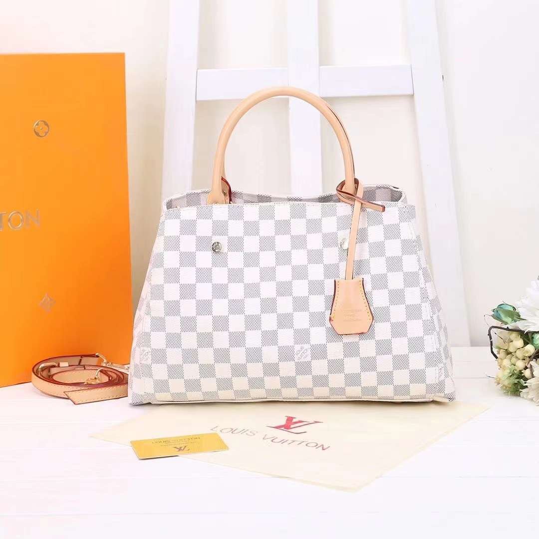LV Louis Vuitton fashion cheap discount shopping bag Women class