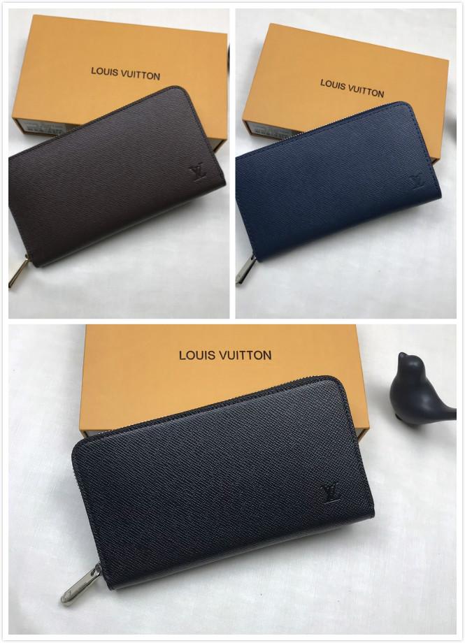 LV Louis Vuitton LEATHER ZIPPY WALLET