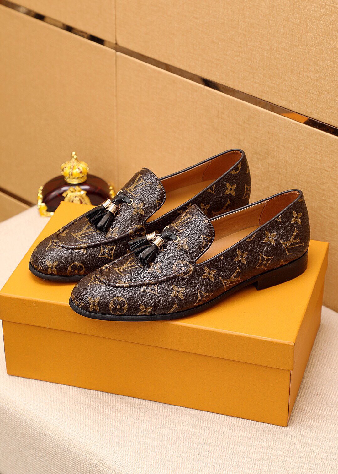 LV Louis Vuitton Men's Business Recreation Leather Shoes