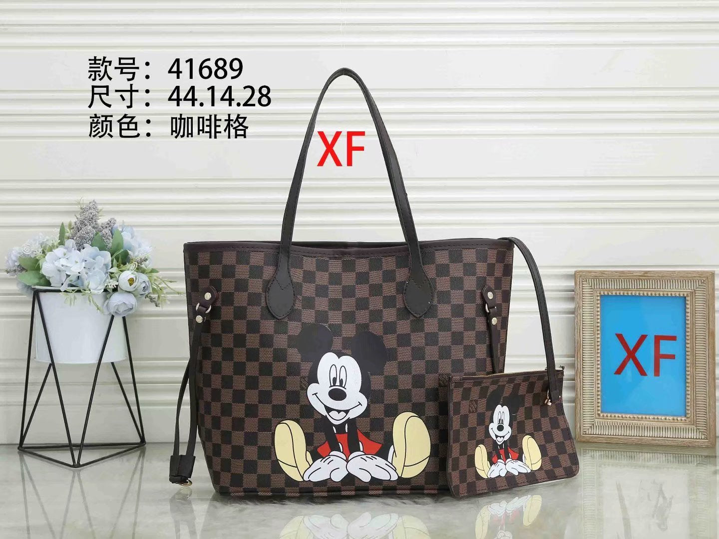 LV Louis Vuitton cheap discount two piece shopping bag Women classic fashion Shoulder Bag Handbag Wa