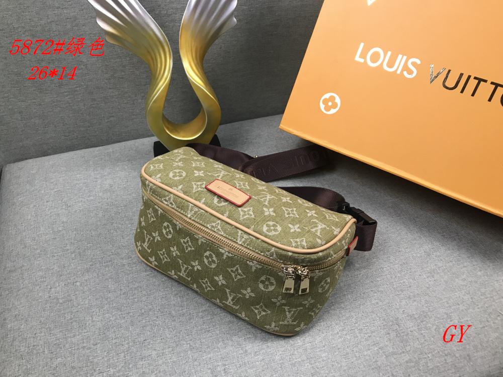 LV Louis Vuitton classic print men's handbag messenger bag single shoulder bag waist bag shoppin