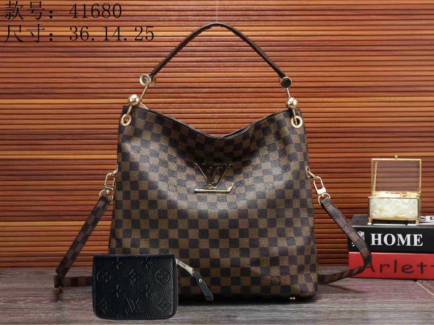 LV Louis Vuitton cheap discount two piece shopping bag Women classic fashion Shoulder Bag Handbag Wa