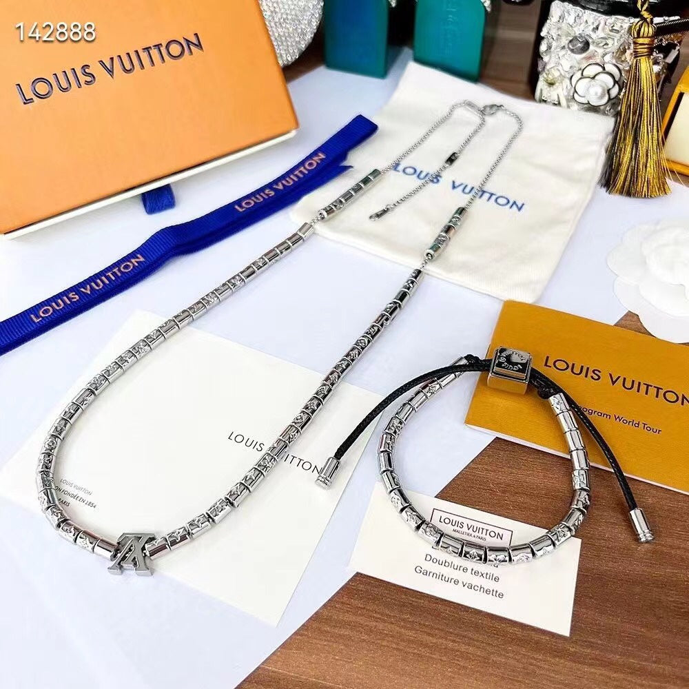 Louis Vuitton 2022 New Fashion Bracelet Necklace Jewelry