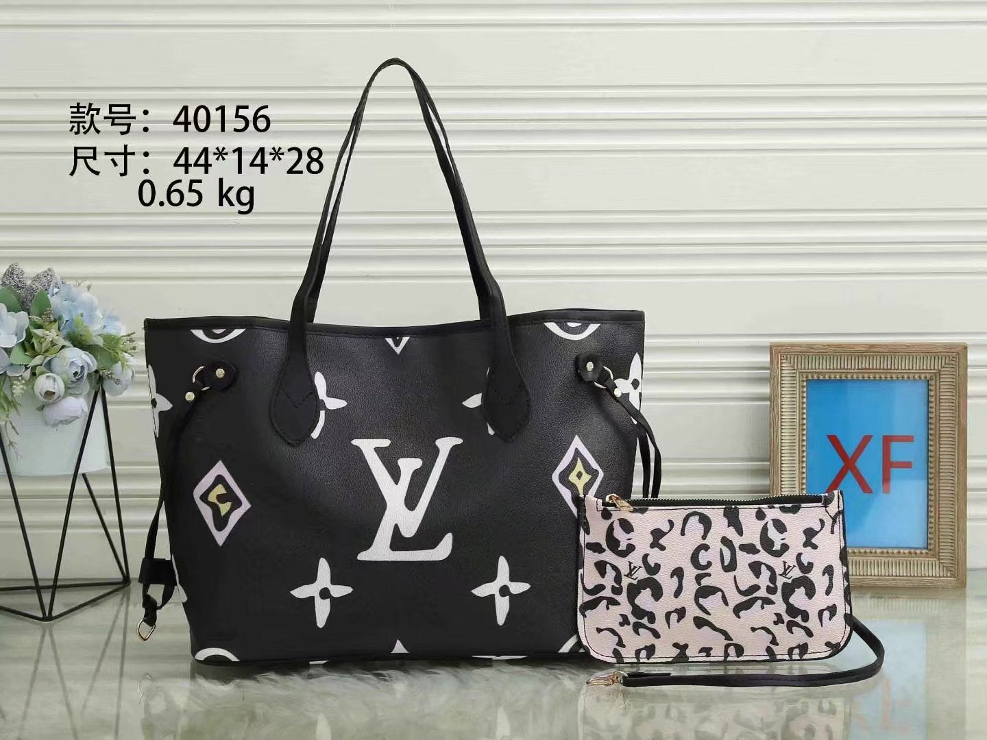 LV Louis Vuitton cheap discount two piece shopping bag Women classic fashion Shoulder Bag Handbag Wa