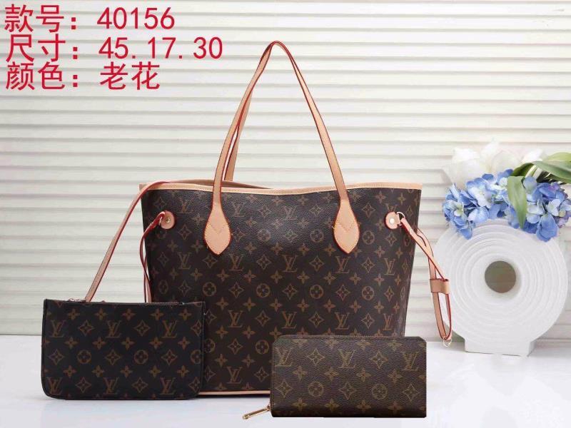 LV Louis Vuitton cheap discount three piece shopping bag Women classic fashion shoulder bag handbag 