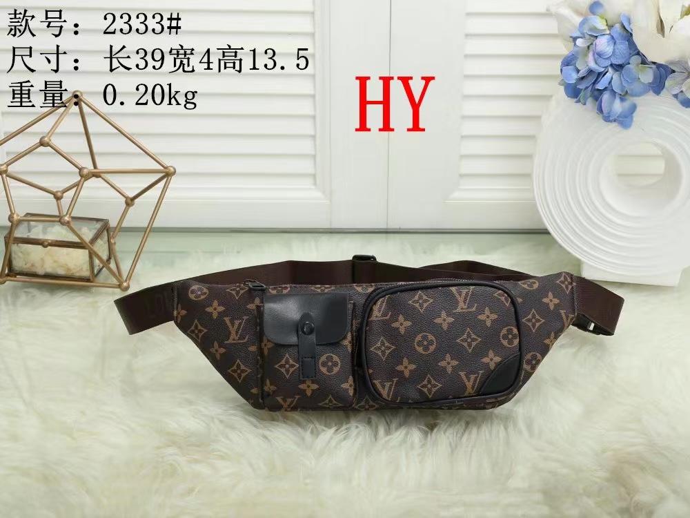 LV louis vuitton fashion cheap discount shopping bag classic printing Men fashion chest bag outdoor 