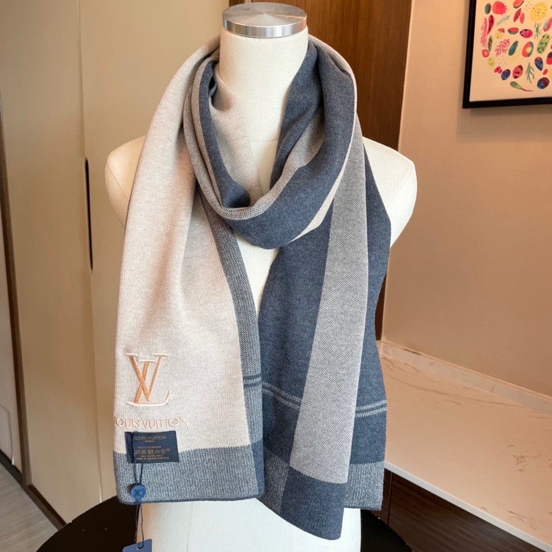 LV Louis Vuitton  Winter Men Women Popular Warm Knitting Muffler wool Scarf, Size: 180cm x 30cm