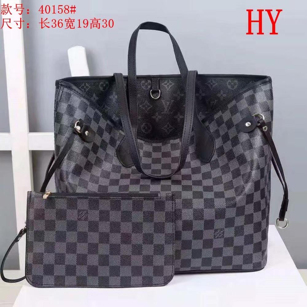 LV Louis Vuitton cheap discount two piece shopping bag Women classic fashion Shoulder Bag Handbag Wa