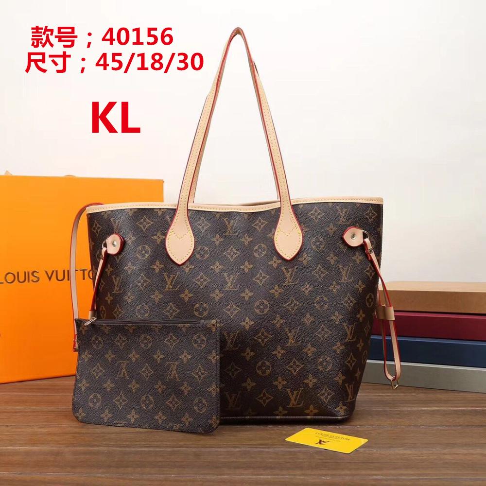 LV Louis Vuitton cheap discount two piece shopping bag Women classic fashion Shoulder Bag Handbag Wa