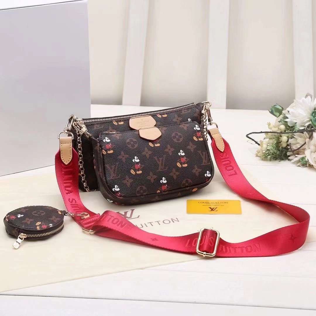 LV Louis Vuitton cheap discount three piece shopping bag Women classic fashion shoulder bag handbag 