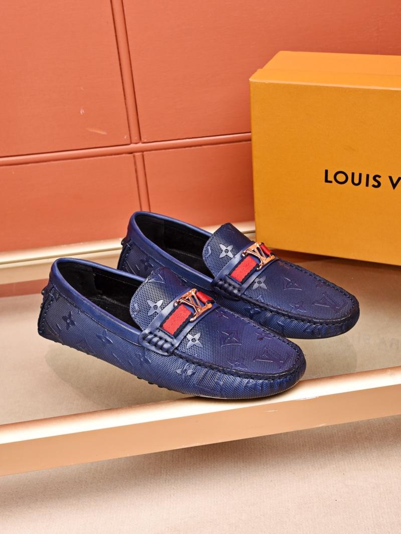 LV Louis Vuitton Men's Leather Fashion Sneakers Shoes