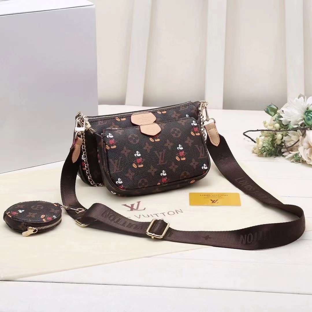 LV Louis Vuitton cheap discount three piece shopping bag Women classic fashion shoulder bag handbag 