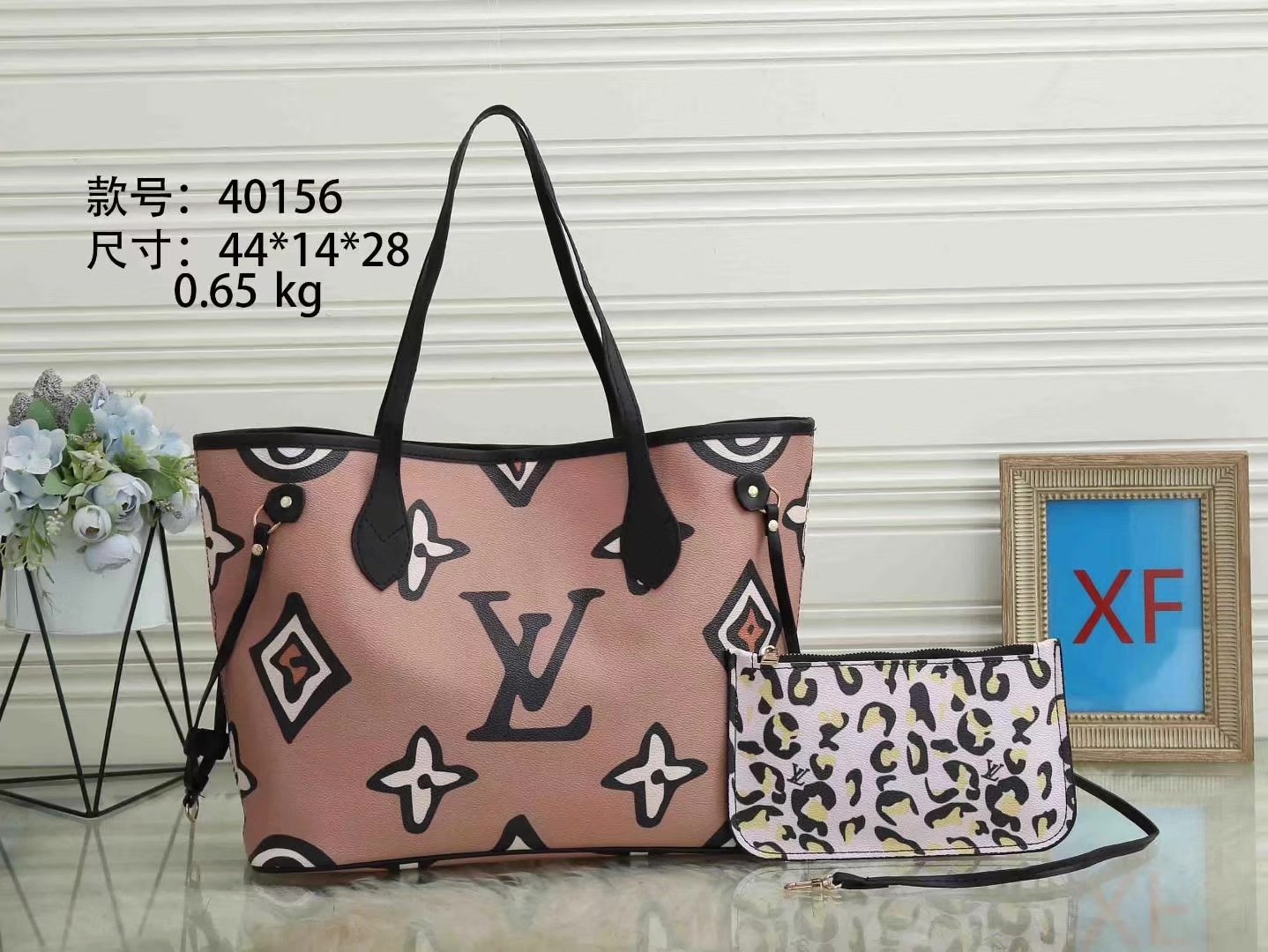 LV Louis Vuitton cheap discount two piece shopping bag Women classic fashion Shoulder Bag Handbag Wa