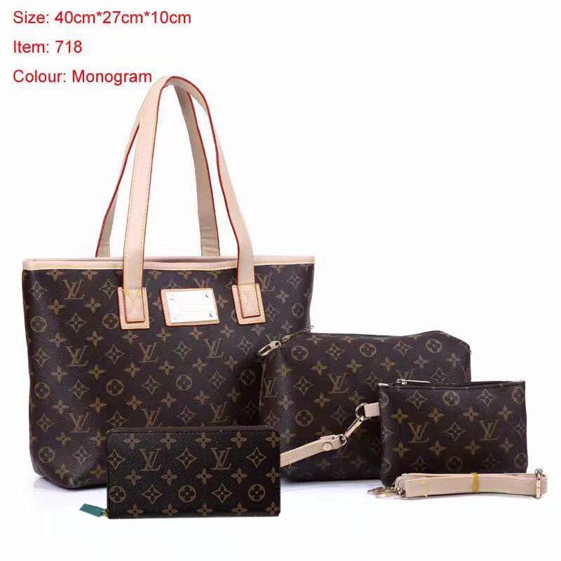 LV Louis Vuitton cheap discount four piece shopping bag women's classic fashion shoulder bag han