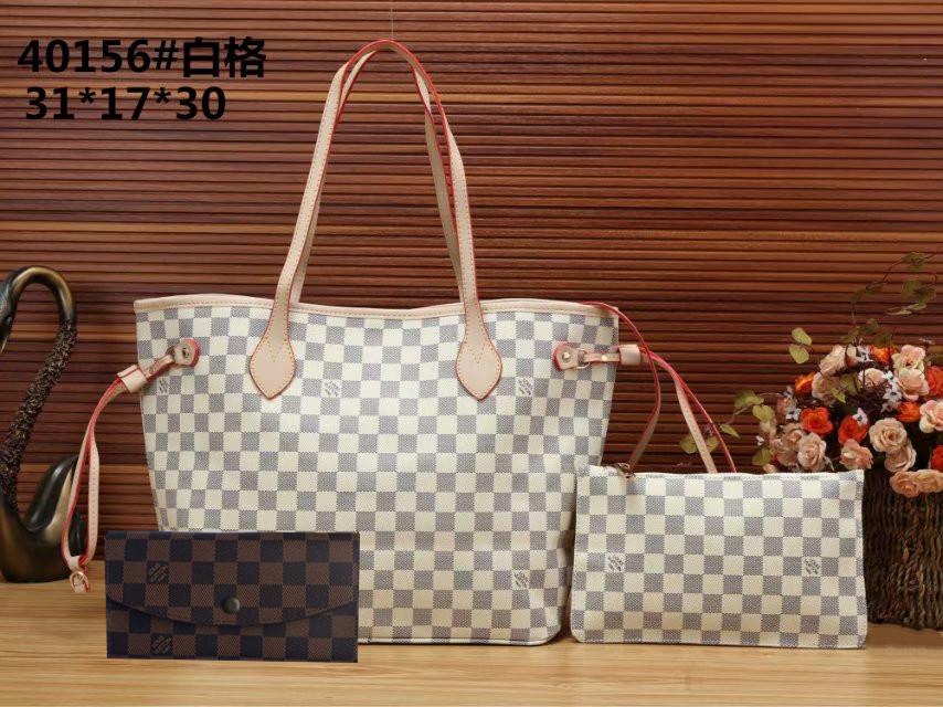 LV Louis Vuitton cheap discount three piece shopping bag Women classic fashion shoulder bag handbag 