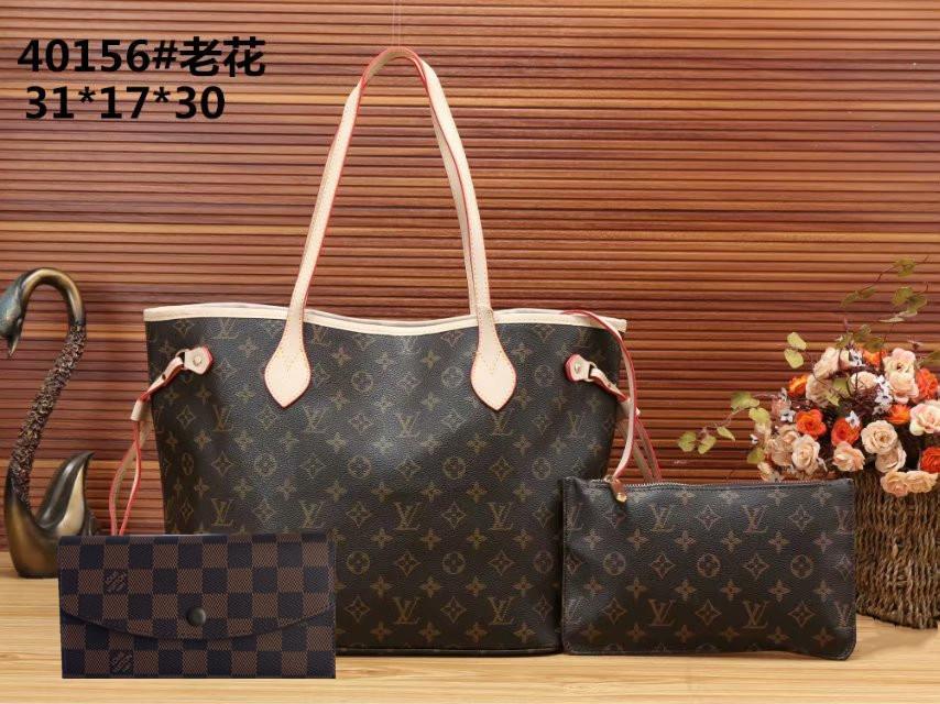 LV Louis Vuitton cheap discount three piece shopping bag Women classic fashion shoulder bag handbag 