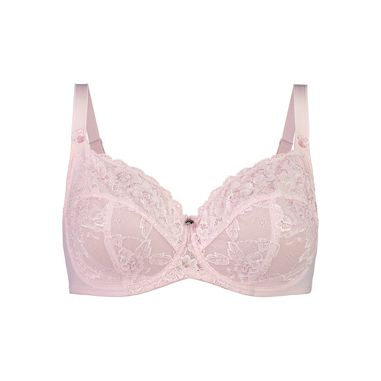 Dahlia Lace Full Cup Bras (2 Pack) - Black and nude Almond