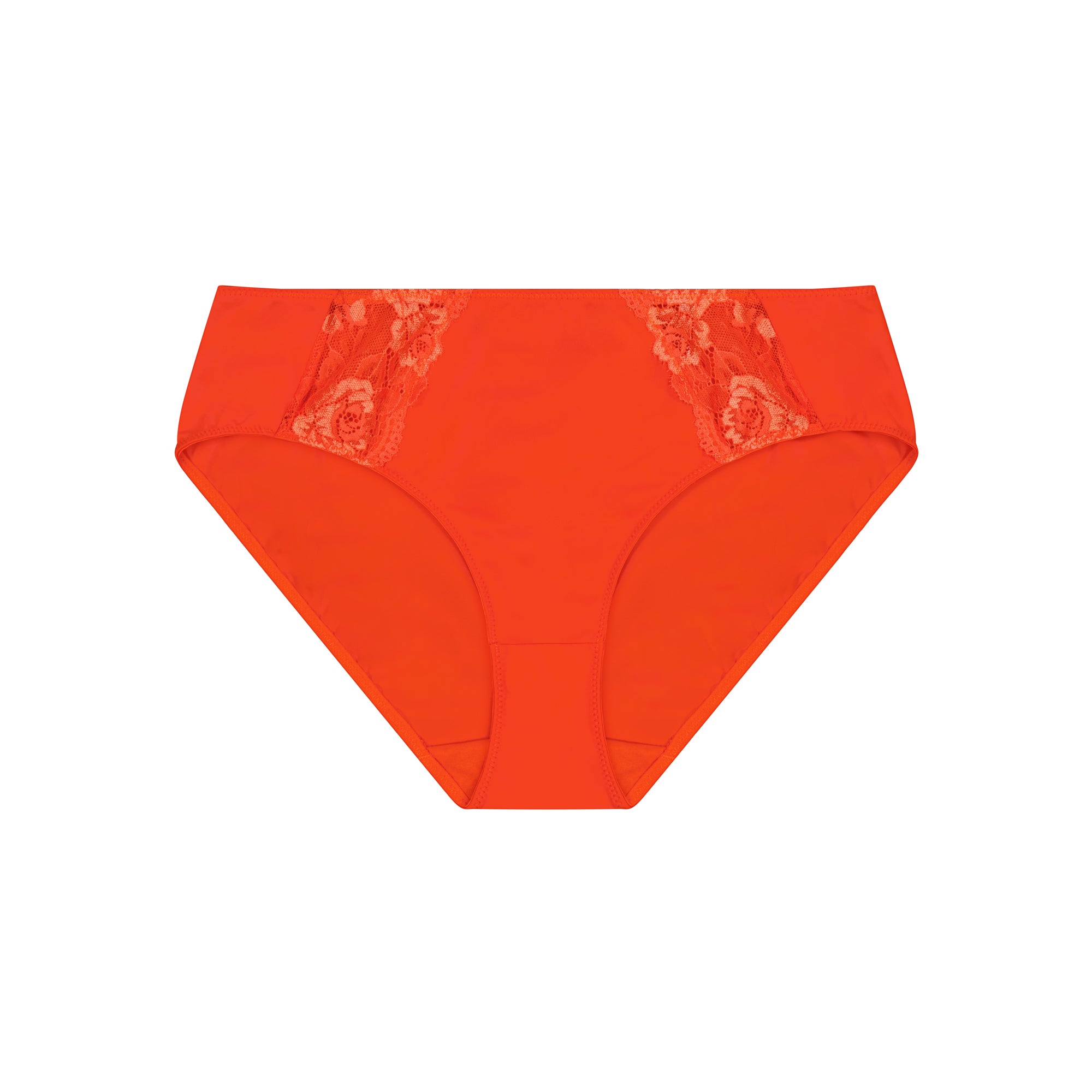 Bella Rosa Lace Midi Brief - Salsa Orange