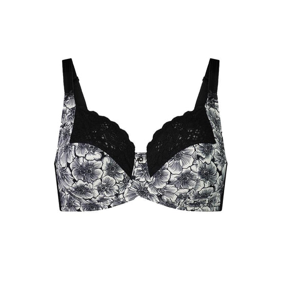 bonprix Underwired Print Minimiser Bra