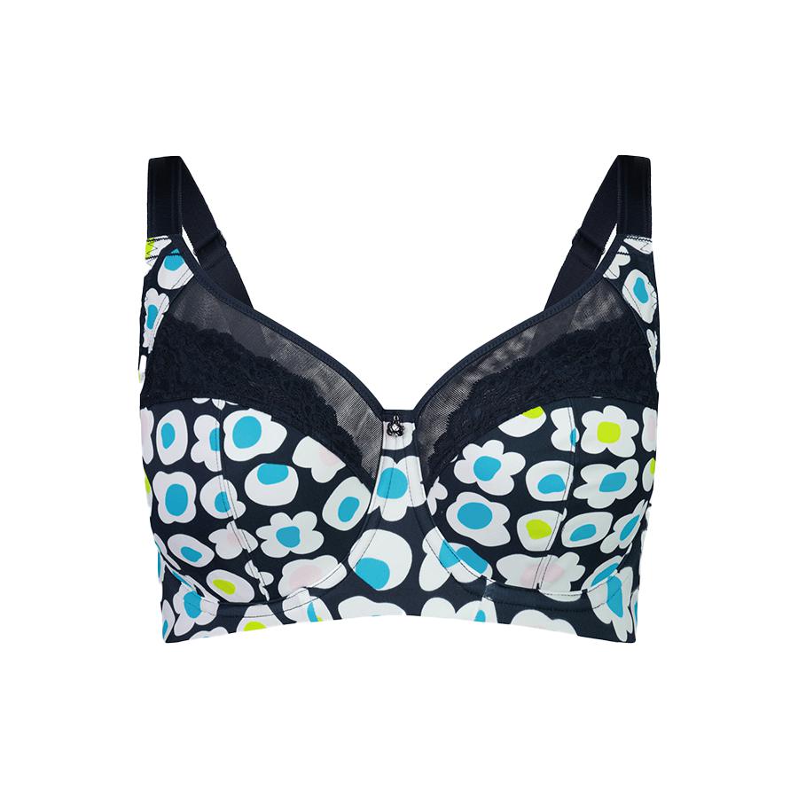 Print Premium Support Bra - Flora