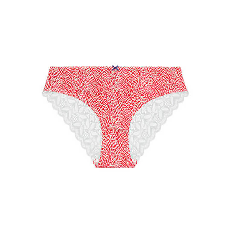 Queen of the Nile Lace Bum Bikini Brief - Lipstick