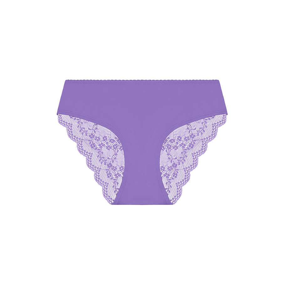 Sweetpea Lace Bum Bikini Brief - Violet