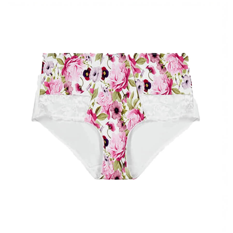 Print Midi Short Brief - Garden Party