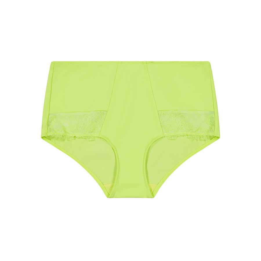 Nightingale Lace Midi Short Brief - Lime Splash