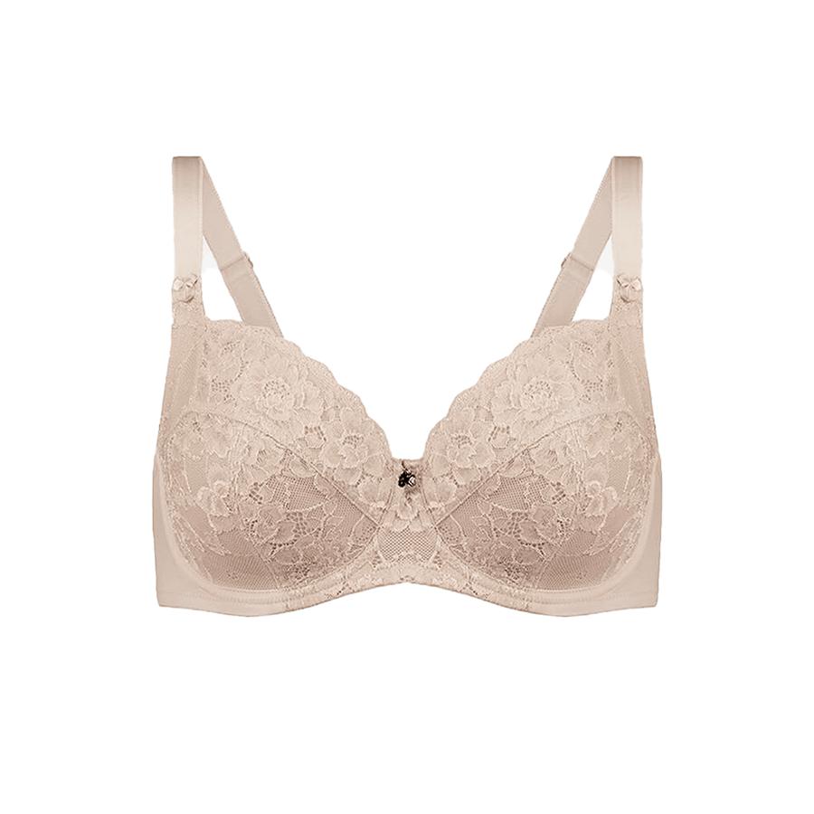 Dahlia Lace Full Cup Bra - Almond