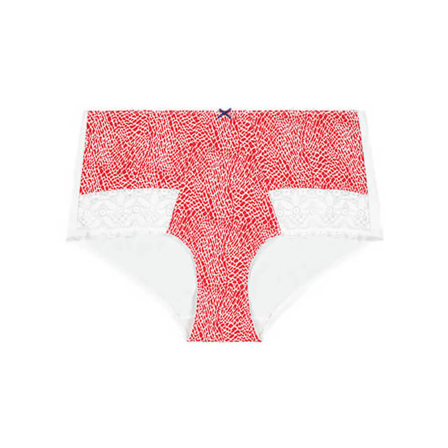 Queen of the Nile Midi Short Brief - Lipstick