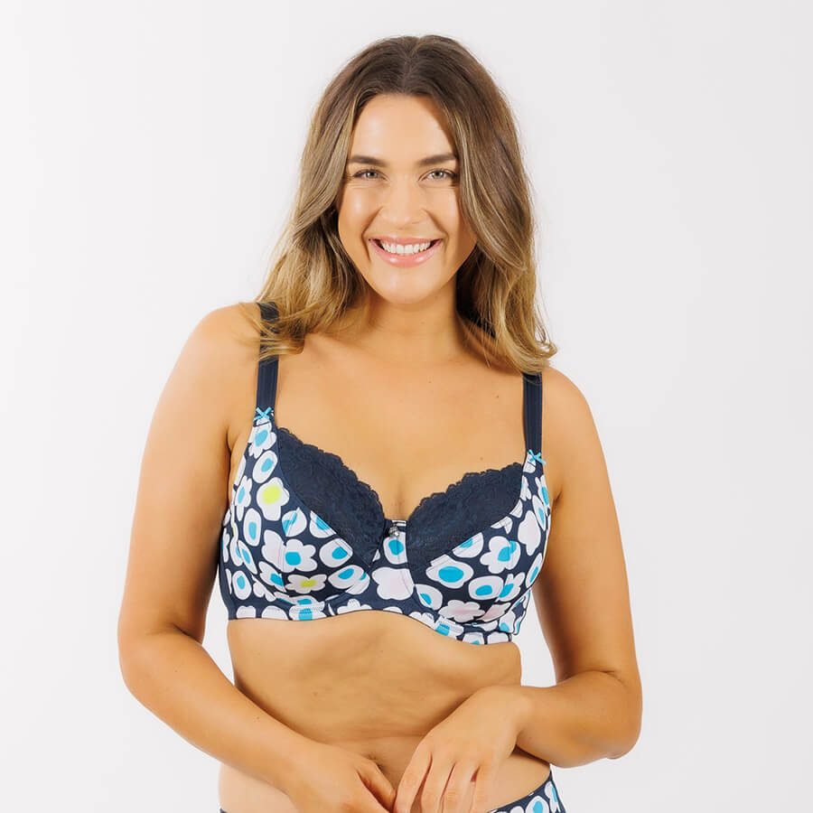 Print Full Cup Bra - Flora