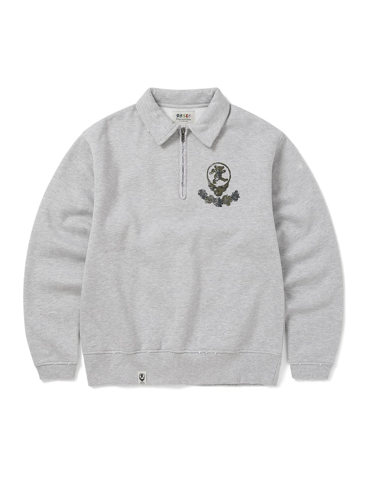 GD SYF Half Zip Polo Sweatshirt – thisisneverthat® JP