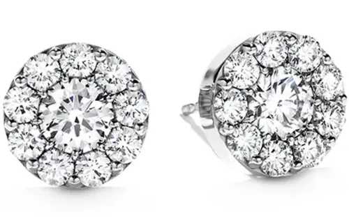 Hearts on fire diamond stud earrings