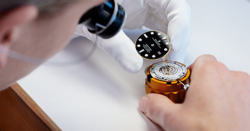 Rolex Watchmaker Assembling a Watch