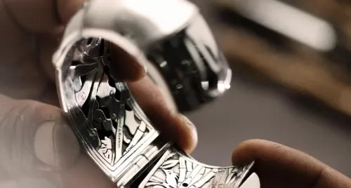 assembly of silver bracelet