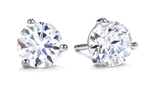 Diamond stud earrings