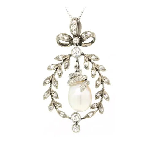 Edwardian pearl pendant