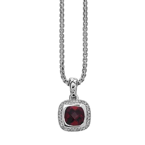 Charles Krypell Red gemstone necklace