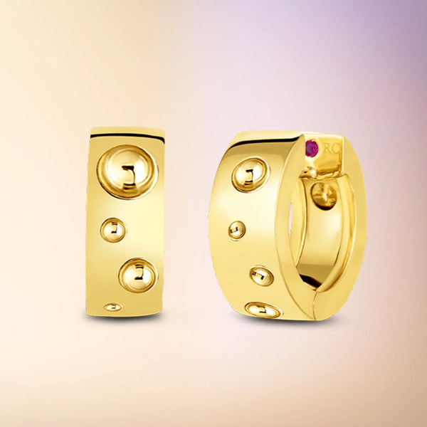 Roberto Coin gold hoop earrings