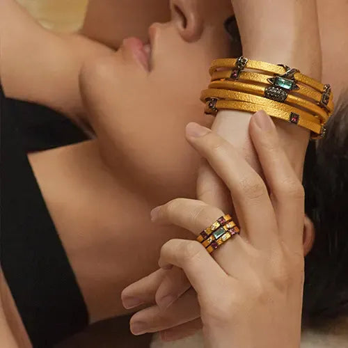 Marco Bicego color stone and gold bracelets and rings
