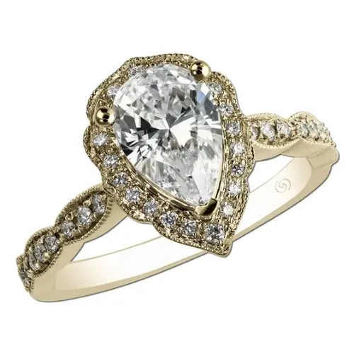 Pear diamond ring