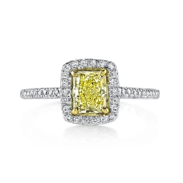 Yellow diamond ring