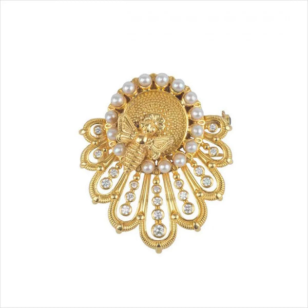 Gold brooch