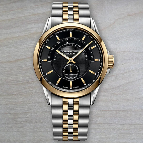 Raymond Weil gold and stainless watch