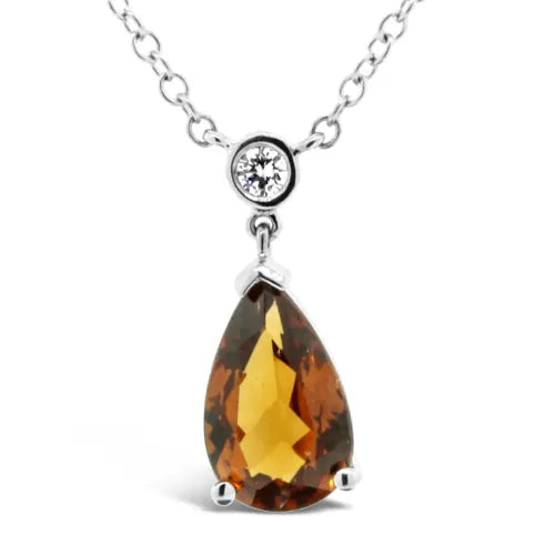 Suna yellow gemstone pendant