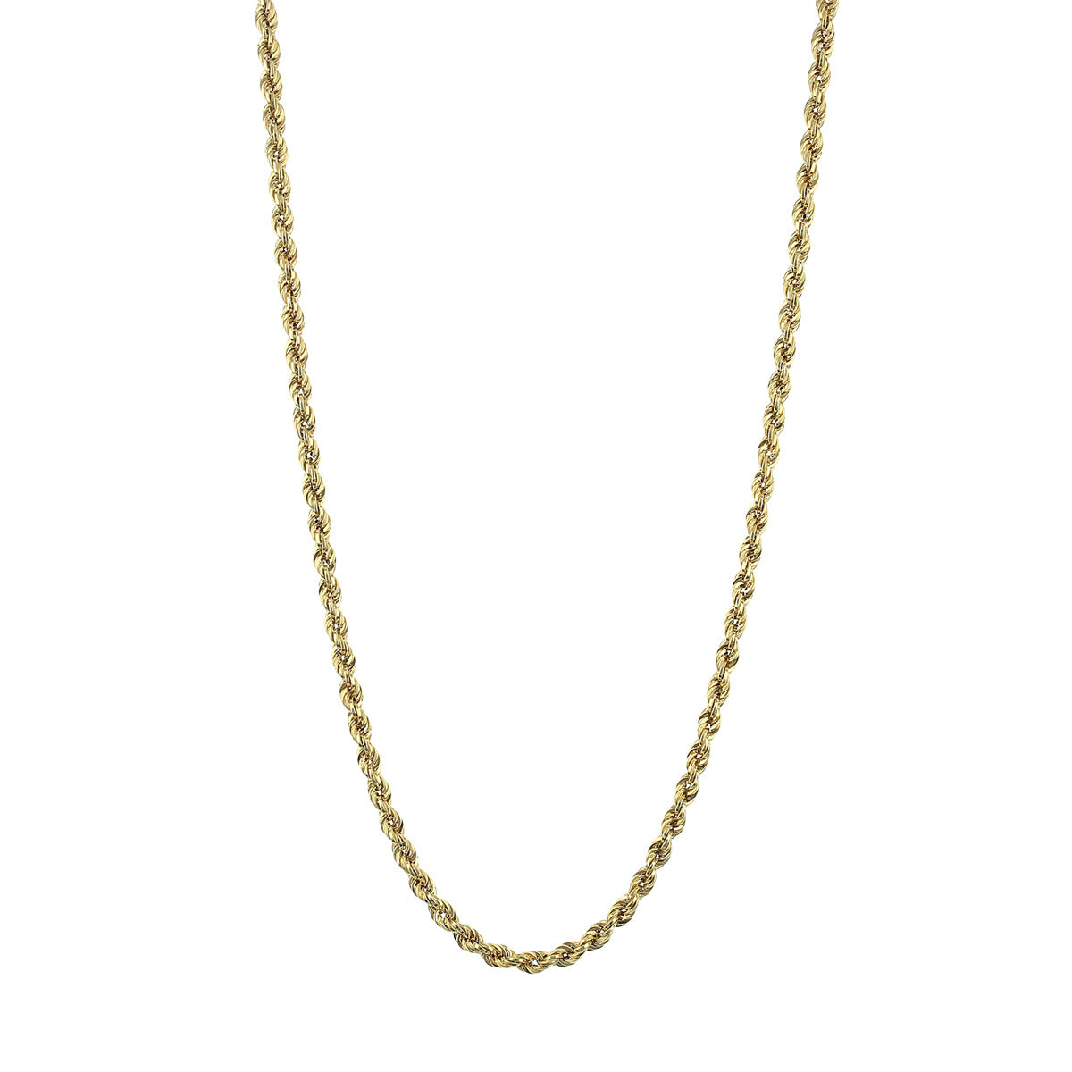 24-Inch 14K Yellow Gold 4mm Wide Box Link Necklace | Sylvan\'s Jewelers