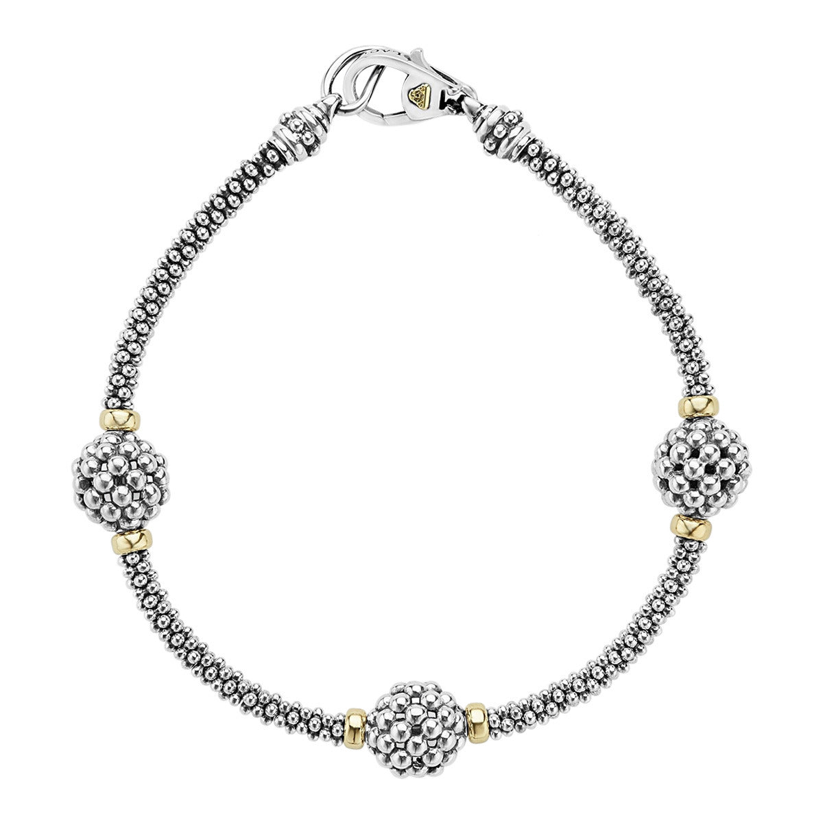 LAGOS Luna Silver X Pearl Caviar Bracelet