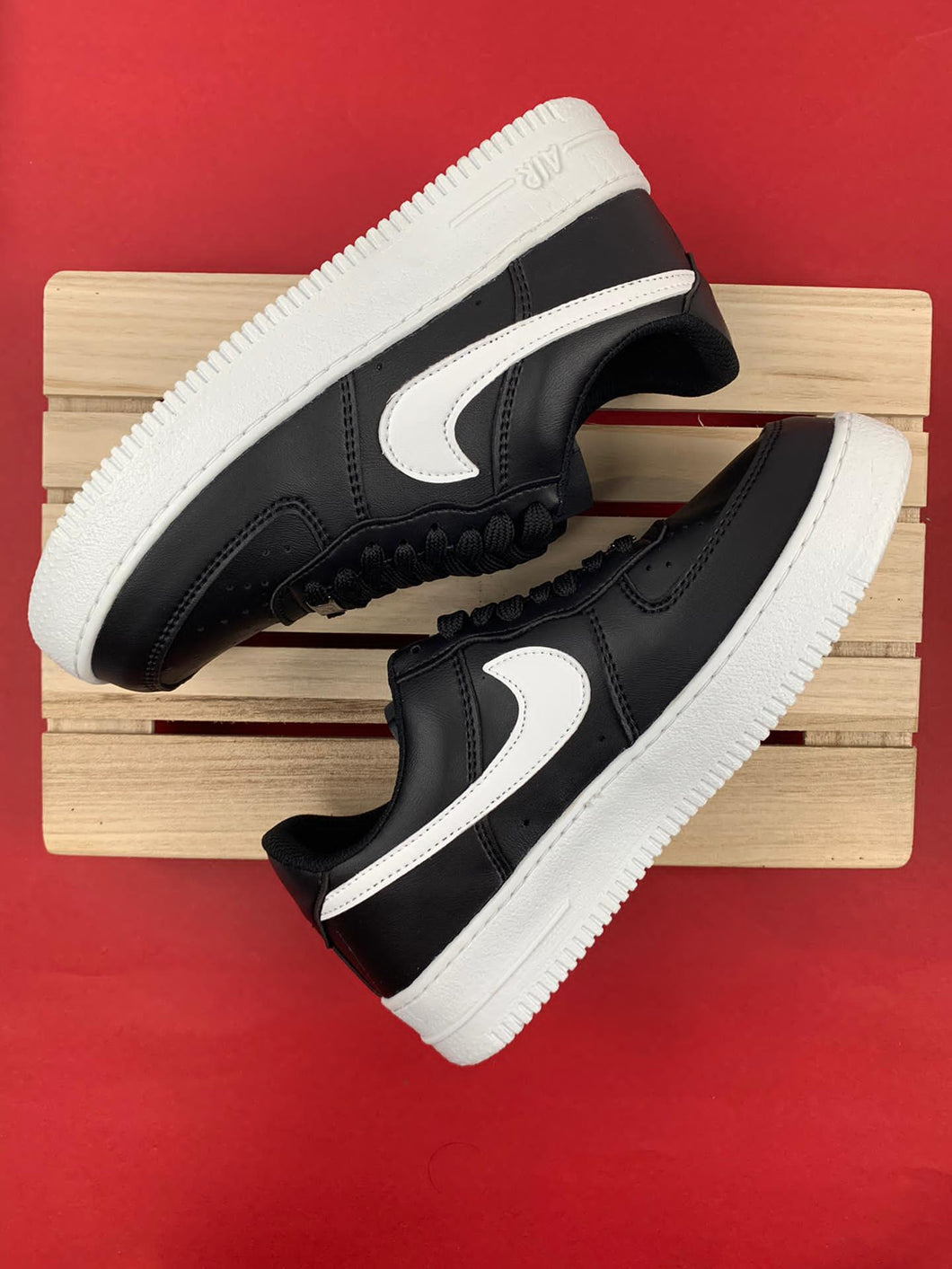 Barricada Tarjeta postal Enriquecer Nike Air Force Negro/Blanco – ZapasWavy