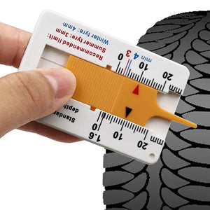 0-20mm Auto Car Wheel Tread Depthometer Depth Indicator Ruler Plastic Tread Gauge Tire Tread Depth Meter Tire Wheel Measure Tool - Kenasharstyles